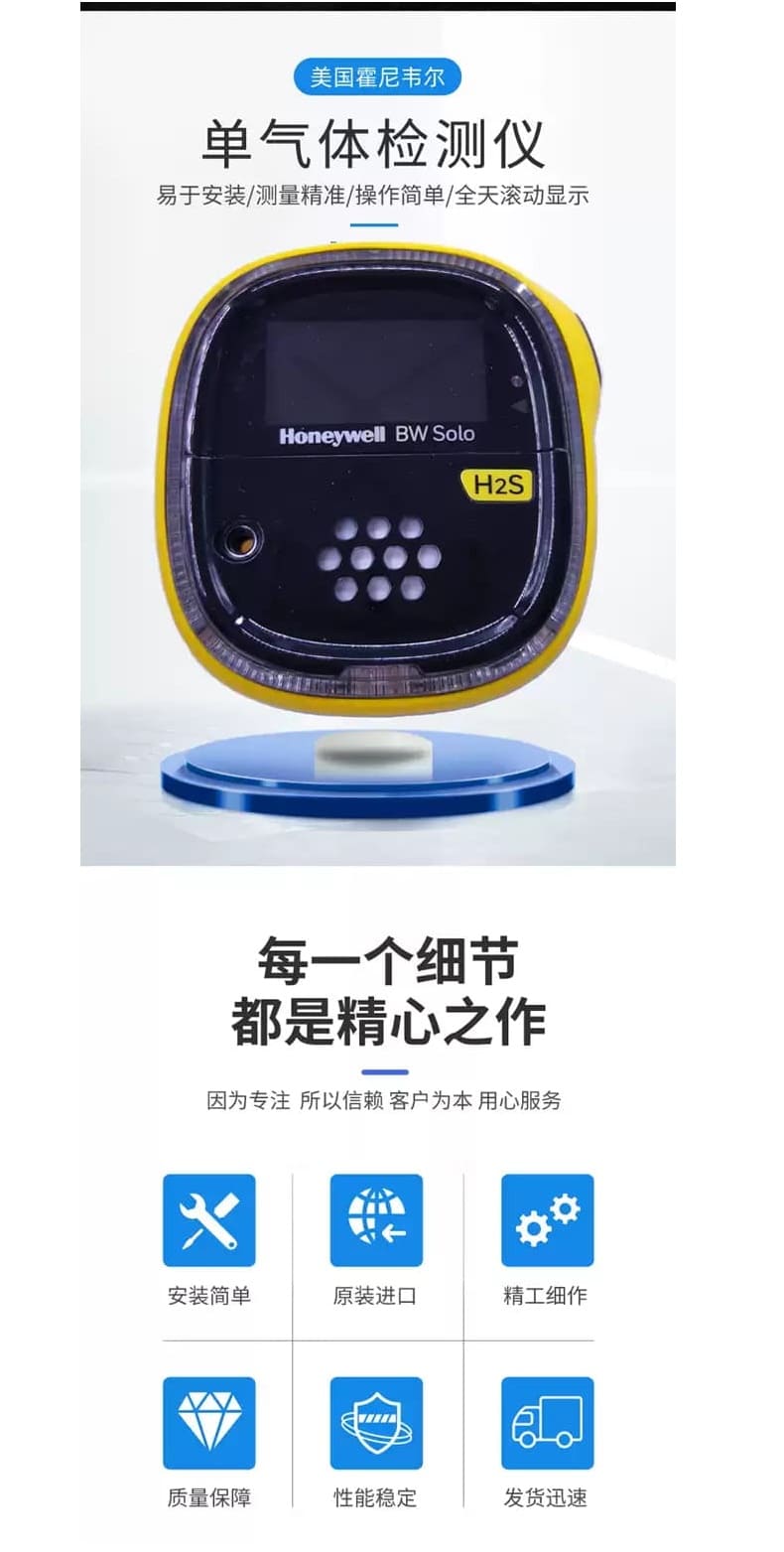 霍尼韦尔（Honeywell） BW Solo 便携式单一气体检测仪